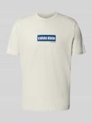 T-shirt met labelprint