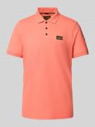 Poloshirt met labeldetail