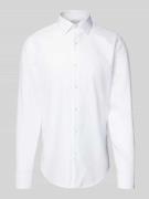 Slim fit zakelijk overhemd met kentkraag