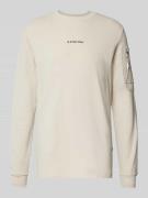 Sweatshirt met ritszak op de mouw