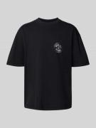 Oversized T-shirt met labelprint, model 'Nuevo'