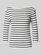 Slim fit shirt met lange mouwen van puur katoen