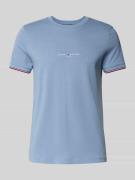 Slim fit T-shirt van puur katoen