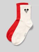 Sokken met motiefstitching in een set van 2 paar