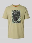 Regular fit T-shirt van puur katoen