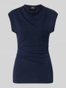 Slim fit top van viscose, model 'ALEMMA'