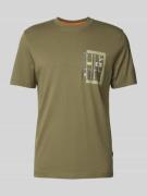 Regular fit T-shirt van puur katoen