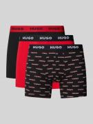 Boxershort met elastische logoband in een set van 3 stuks