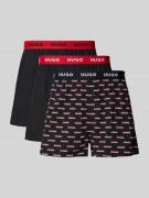 Boxershort met elastische logoband in een set van 3 stuks