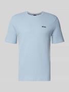 Regular fit T-shirt met wafellook