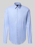 Regular fit zakelijk overhemd van katoenmix