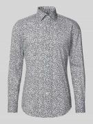 Slim fit overhemd van katoenmix