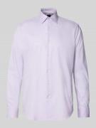 Regular fit zakelijk overhemd met structuurmotief