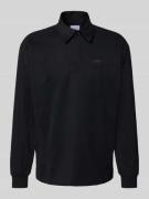 Regular fit poloshirt met labelstitching