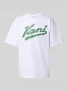 T-shirt met labelprint