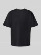 T-shirt met labelstitching, model 'Baine'