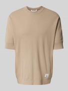 T-shirt met labeldetail, model 'trivolt'
