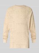 Shirt met lange mouwen en labelstitching