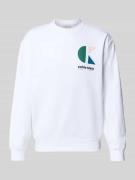 Sweatshirt met labelprint