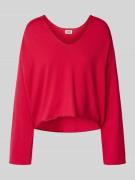 Relaxed fit gebreide pullover met V-hals, model 'SOMAIJA'