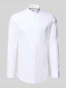 Super slim fit zakelijk overhemd met kentkraag
