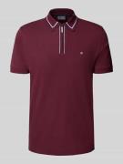 Regular fit poloshirt met ritssluiting