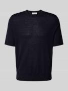 Gebreid shirt met ronde hals, model 'Connor'