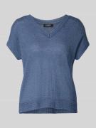 Relaxed fit T-shirt van een mix van linnen en viscose, model 'Eman'