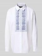 Relaxed fit overhemdblouse van puur katoen, model 'Vivancio'