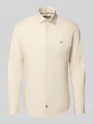 Slim fit zakelijk overhemd met knoopsluiting