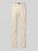 Tapered fit chino van katoenmix, model 'MOROT JOGGER'