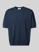 Regular fit gebreid shirt van een mix van katoen en linnen, model 'BER...