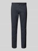 Slim fit chino van katoenmix