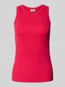 Tanktop met ribboorden, model 'OLINA'