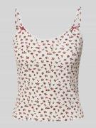 Top met sierstrikken, model 'STELLA'