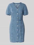 Regular fit jeansjurk van een mix van katoen en viscose, model 'JANET'