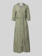Soepele maxi-jurk van pure viscose, model 'FLORA'