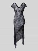Maxi-jurk met diep loopsplit, model 'Lacey'