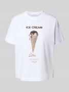 T-shirt met motiefprint, model 'SAJUNI'