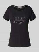 T-shirt met labelprint
