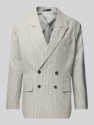 Linnen colbert met paspelzak op de borst