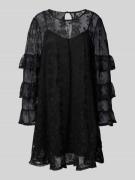 Oversized vrijetijdsjurk met semi-transparante look, model 'CELINE'