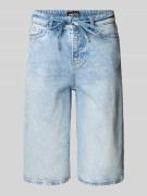 Loose fit korte jeans van katoenmix, model 'SELMA'