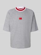 T-shirt met labelprint, model 'JAXON'