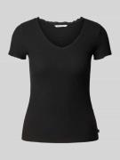 Regular fit T-shirt met wafelstructuur