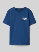 T-shirt met labelprint