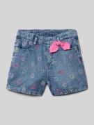 Loose fit korte jeans van puur katoen