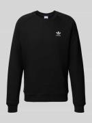 Sweatshirt met labelstitching en ronde hals