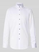 Regular fit zakelijk overhemd van puur katoen met kentkraag