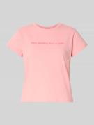 T-shirt met statementprint en ronde hals